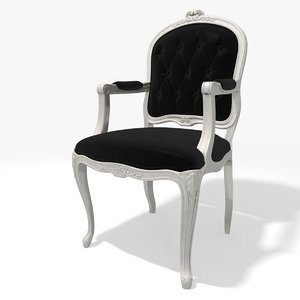 3d classic tufred armchair eichholtz model