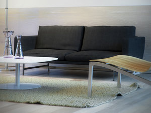 piero lissoni lounge chair 3d 3ds