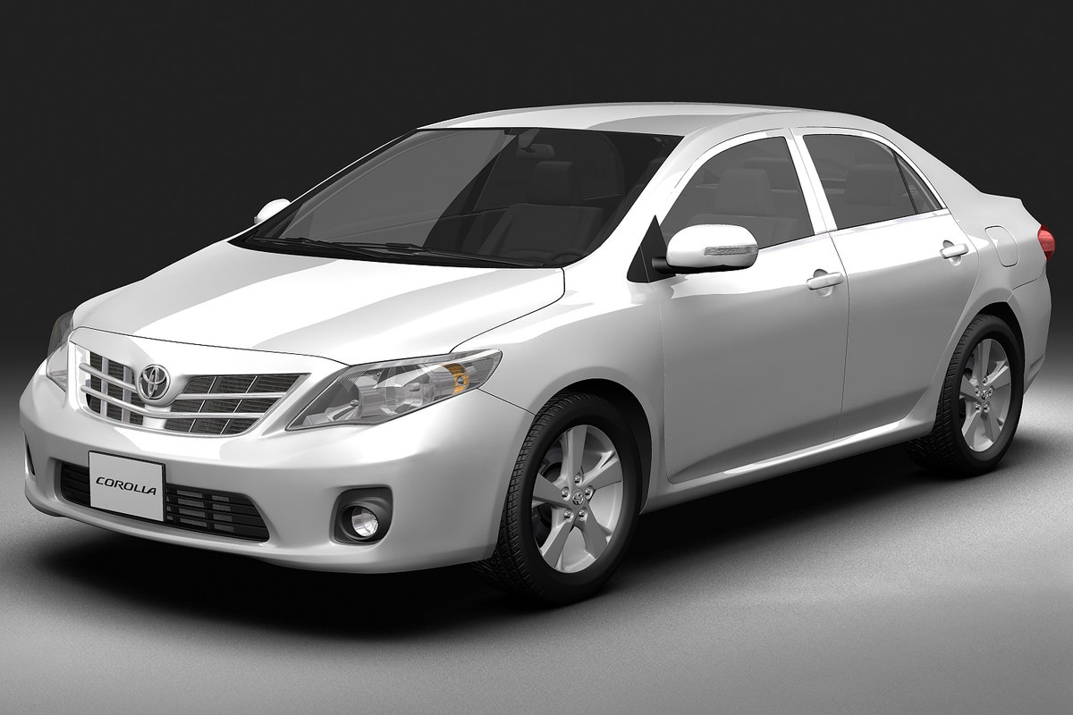 toyota corolla 3d model