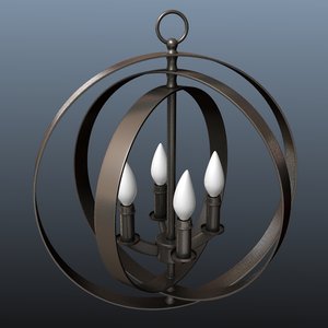 3d chandelier lamp