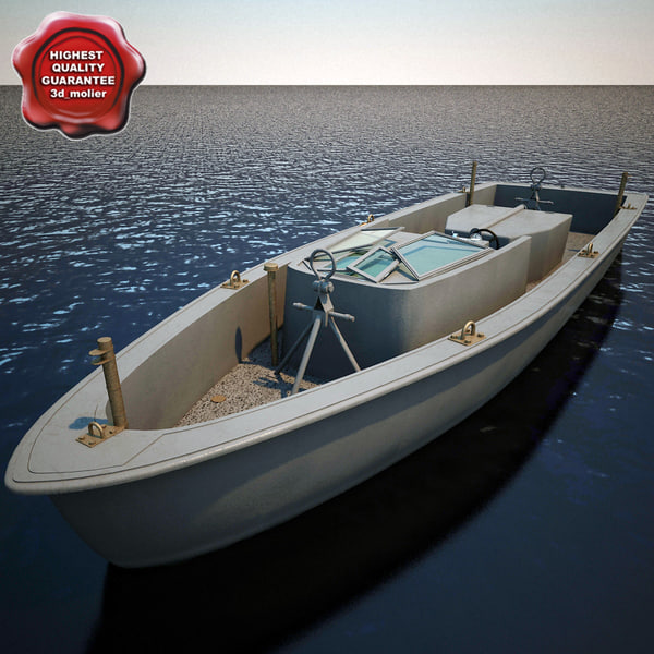 3d model navy rescue boat