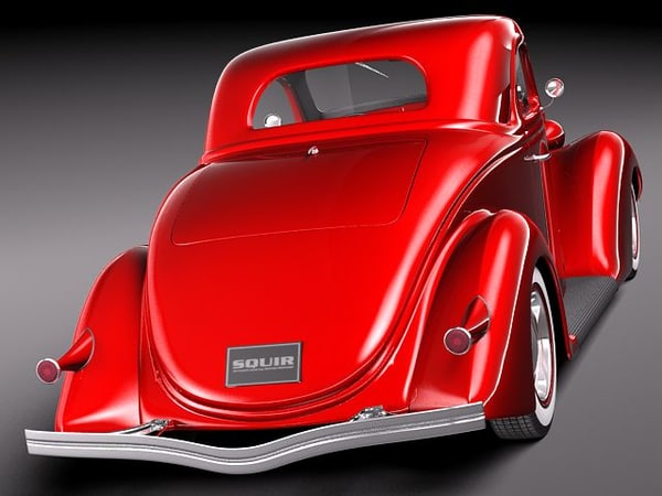 3d model 1936 36 coupe antique