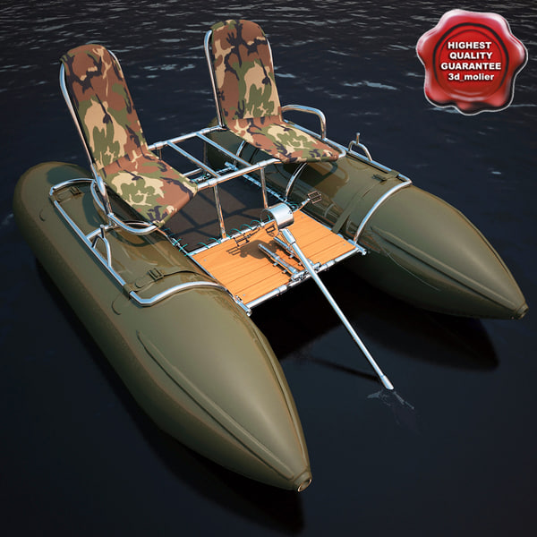 3d model inflatable catamaran