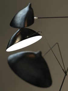 serge mouille lamps standing 3ds