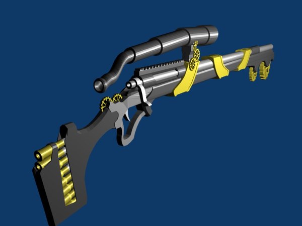 ファンタジーライフル3dモデル Turbosquid