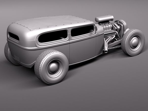 tudor 1929 ratrod rat 3d 3ds