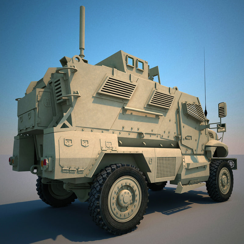 3d maxxpro mrap armoured fighting vehicle