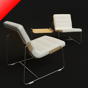 iform pancras set lounge chair 3d 3ds