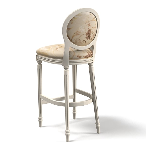 Classical Bar Stools, Classic Bar Chair 3d Model