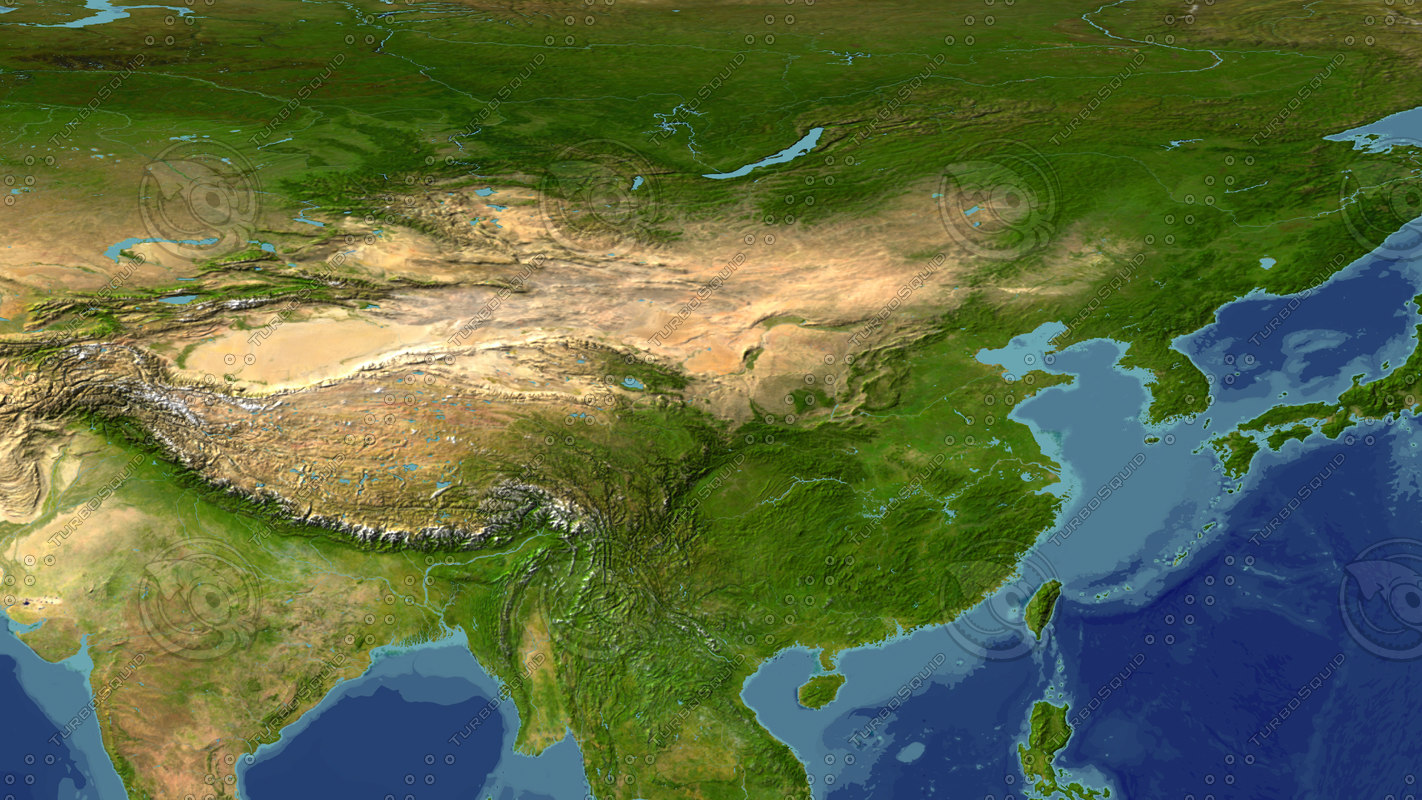 3d china maps model