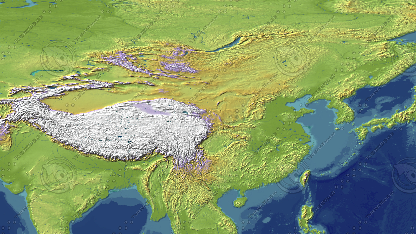 3d china maps model