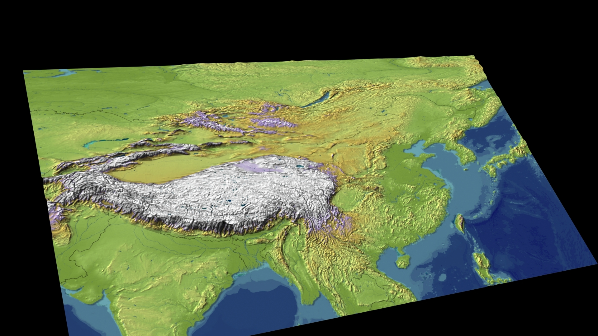 3d China Maps Model