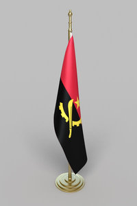 angola flag 3d 3ds