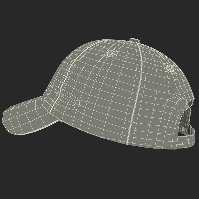 3d model baseball cap