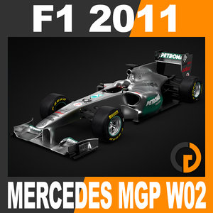 3ds max formula 1 2011 mercedes