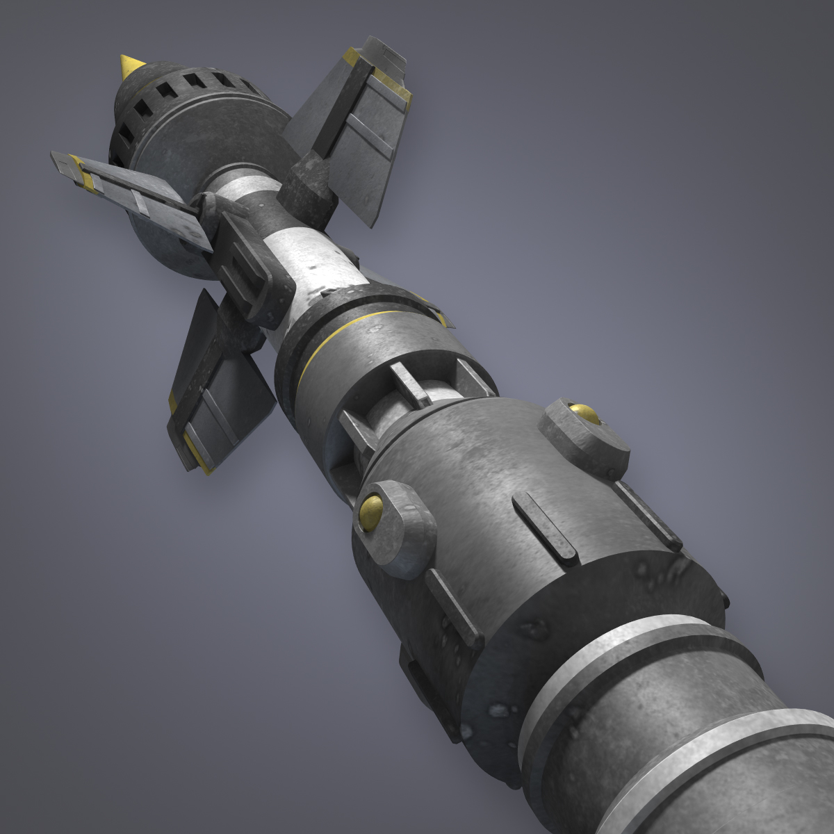 missile sci fi 3d model