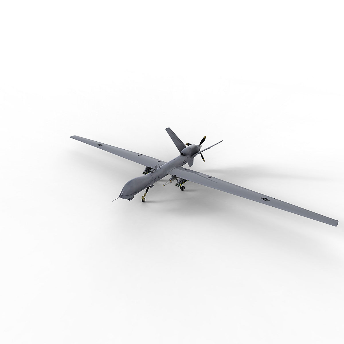 uavs mq1c mq9 3d model