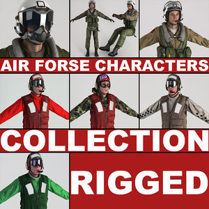 max air force characters rigged