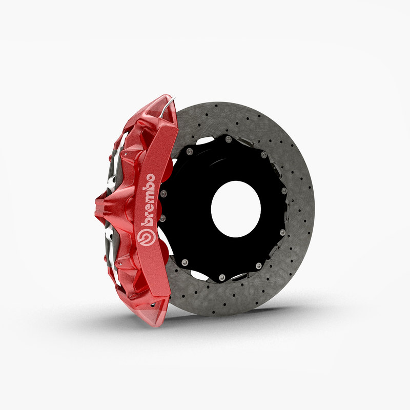 brembo racing caliper 3d obj