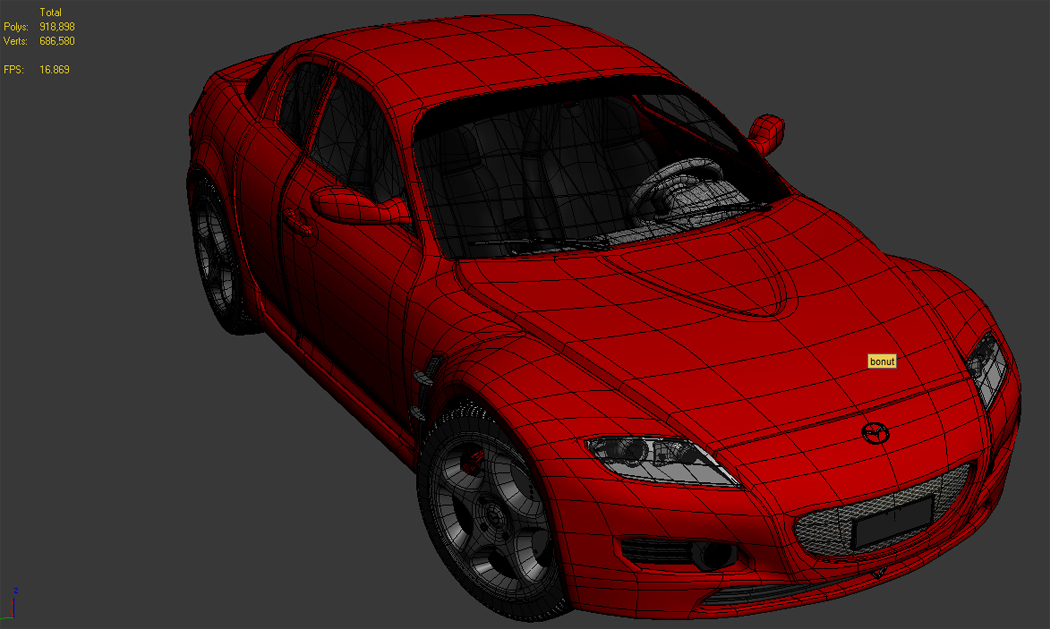 Mazda rx8 3d model