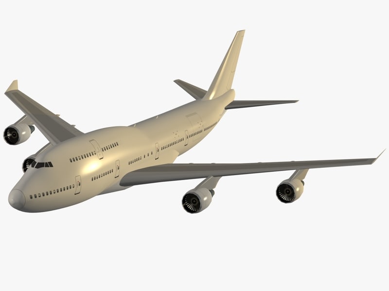 3d Boeing 747-400