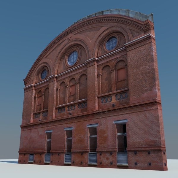 building exterior modeled 3d 3ds