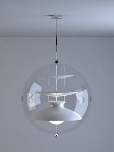 3d model verner panton lamp
