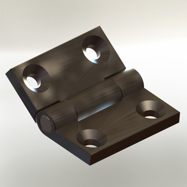 hinges door 3d model