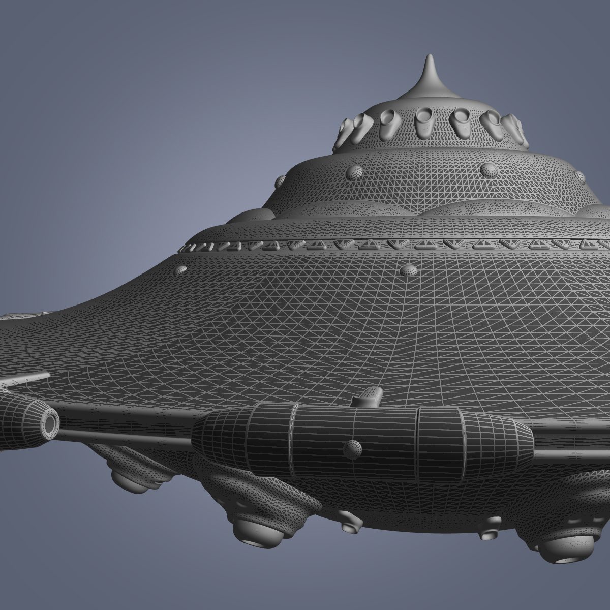 经典的ufo3d模型