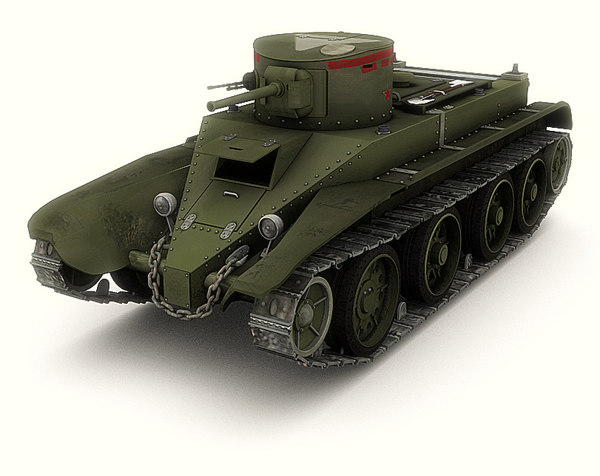 soviet bt 2 fast 3d model