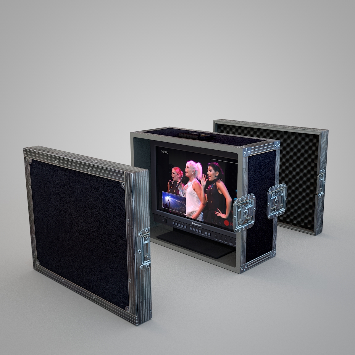 pc monitor flight case