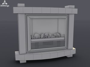 3d stockholm electric fireplace