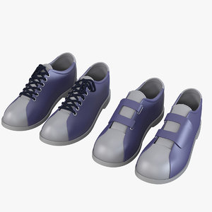 3d model bowling sport shoes