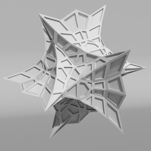 voronoi tessellation abstract c4d