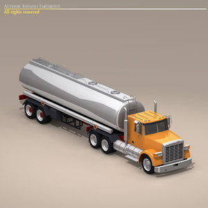 3d model generic tanker truck