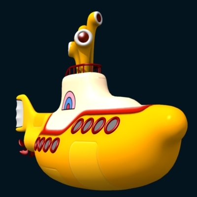 yellow submarine 3d model