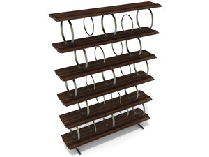 3d bookcase ceccotti flying circles