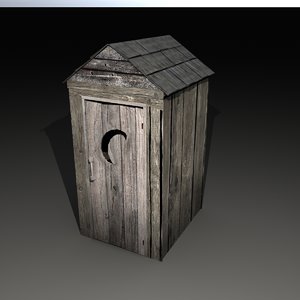 3d model outhouse house