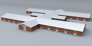 3d model prefabricated building