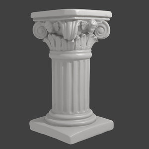 3ds max accurate scan decorative column