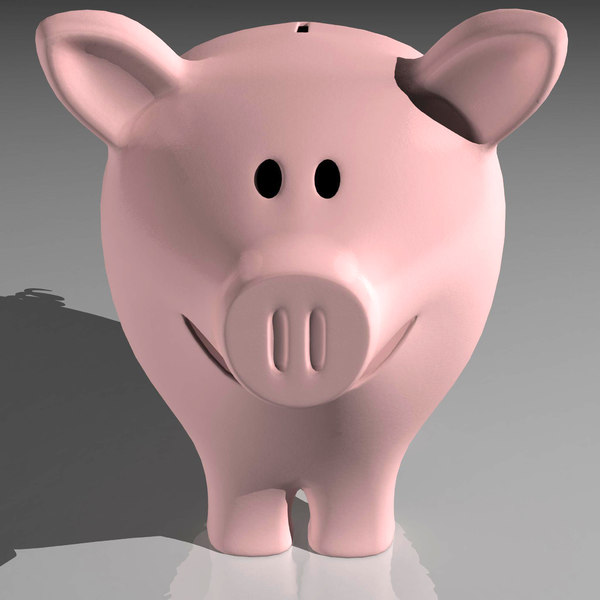 piggy bank 3d max