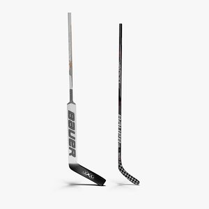 3ds max ice hockey sticks