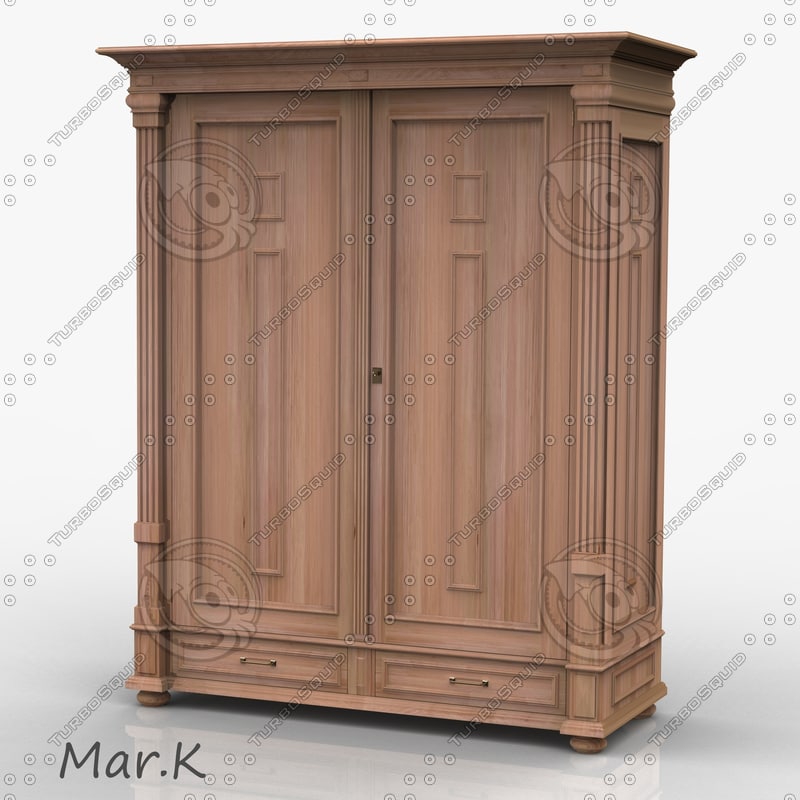 sketchup wardrobe model 3d antique 3d wardrobe model