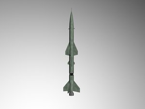 3dsmax soviet v-750 sam missiles