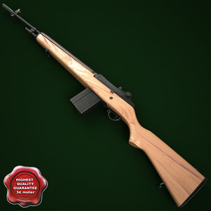 m14 rifle 3d model