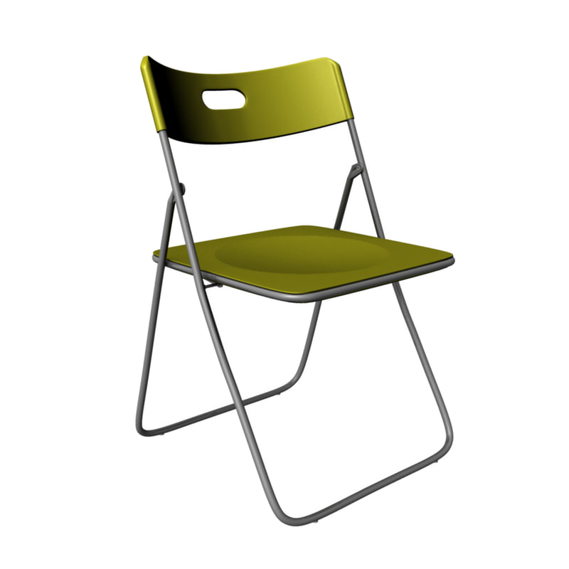 3d folding chair model