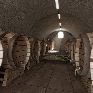 cellar wine 3d 3ds