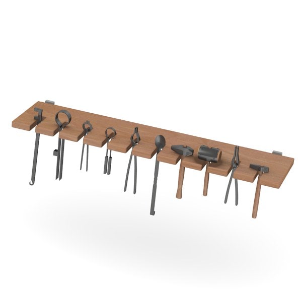 3d shelf smithy equipment