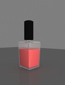 3d model of nail polish