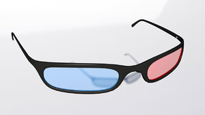 stereo anaglyphs glasses 3d max
